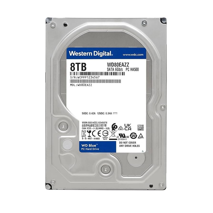 Disco Duro HDD Western Digital Blue 8TB
