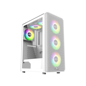 CHASIS ICEBERG FLOW E GAMING ATX WHITE 4 FANS RGB