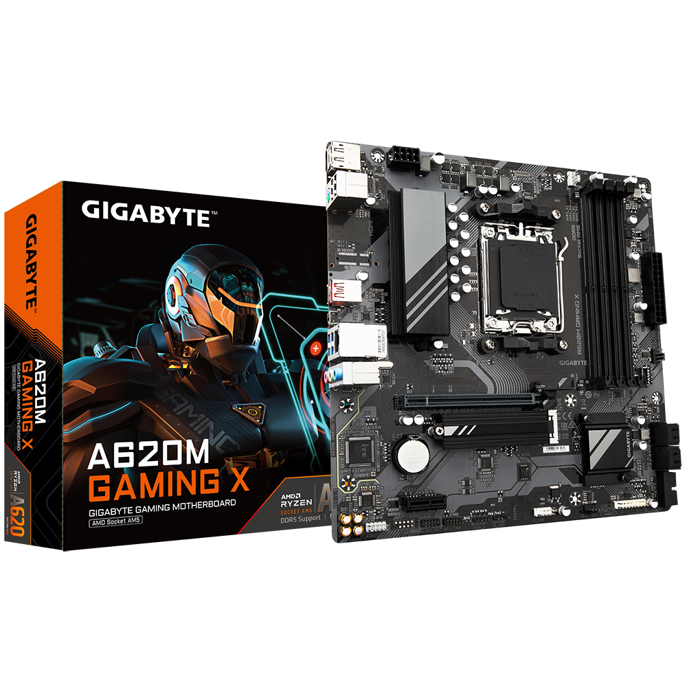 BOARD GIGABYTE A620M GAMING X (AM5 DDR5 RYZEN 7000) – Micro-ATX