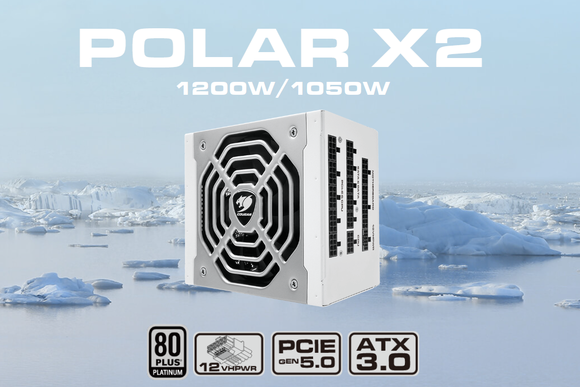 COUGAR POLAR X2 1200W 80 PLUS PLATINUM MODULAR PCIe 5.0