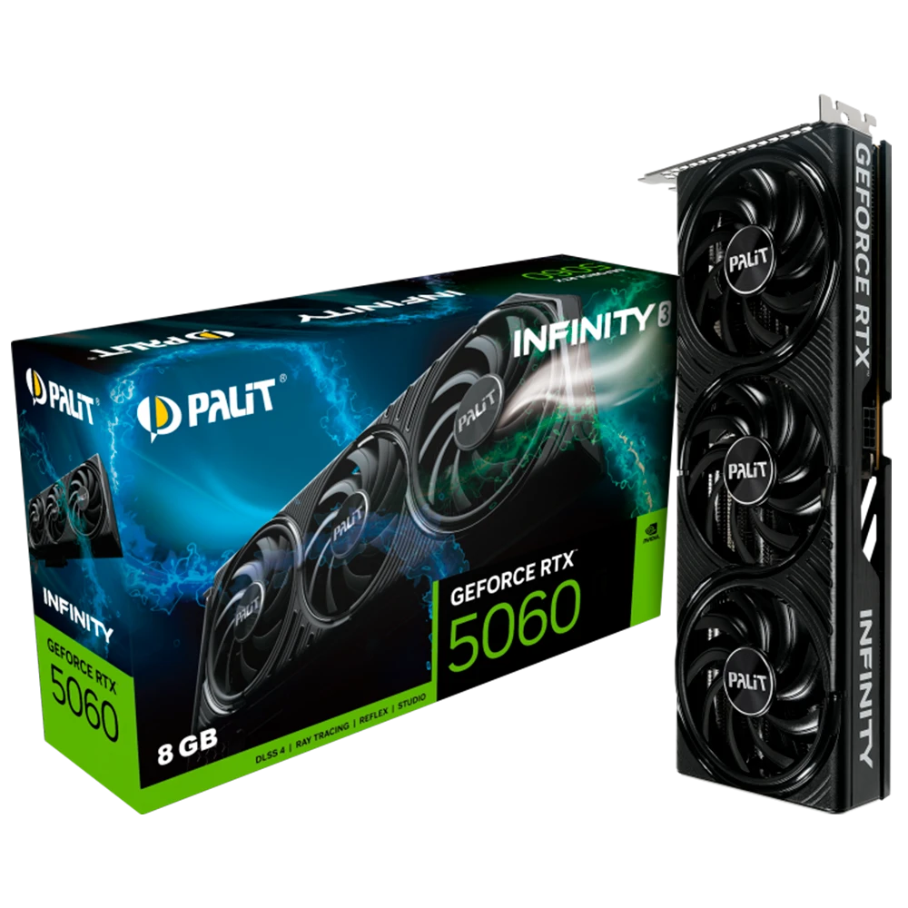 TARJETA PALIT INFINITY RTX 5060 8GB 3 FANS