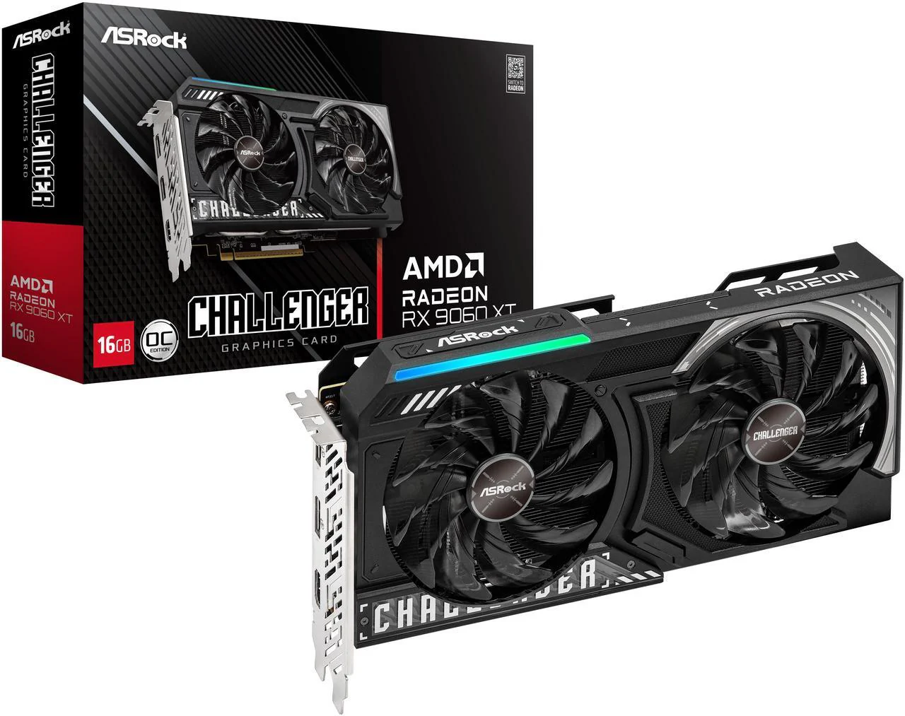 TARJETA ASROCK CHALLENGER AMD RADEON RX 9060 XT 16GB