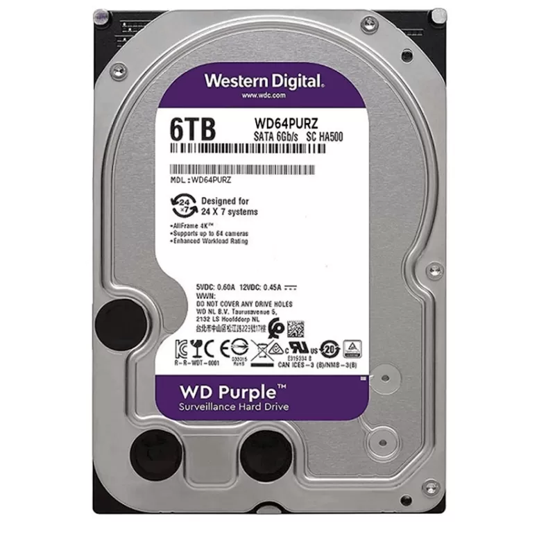 Disco Duro HDD Western Digital Purple 6TB