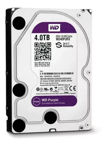 Disco Duro HDD Western Digital Purple 4TB