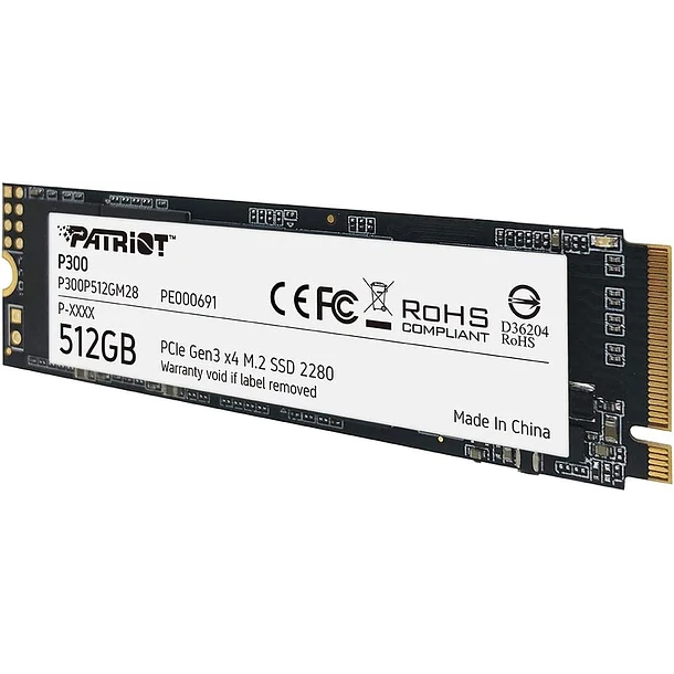 DISCO SSD NVME M2 PCIE GEN 3X4 P300 DE 512GB PATRIOT - Image 2