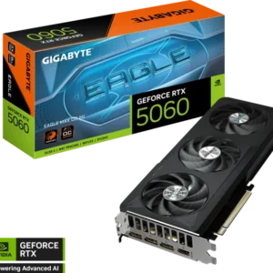 TARJETA DE VIDEO GIGABYTE RTX 5060 EAGLE MAX OC 8GB 3FANS