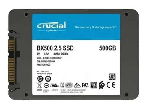 DISCO SSD SATA 500GB CRUCIAL BX500 - Image 2