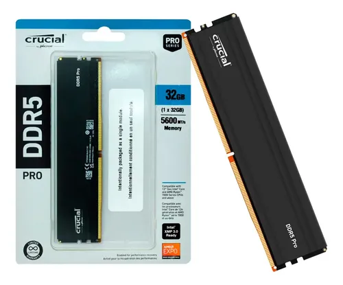 MEMORIA RAM PARA PC CRUCIAL DDR5 32GB B5600MHZ