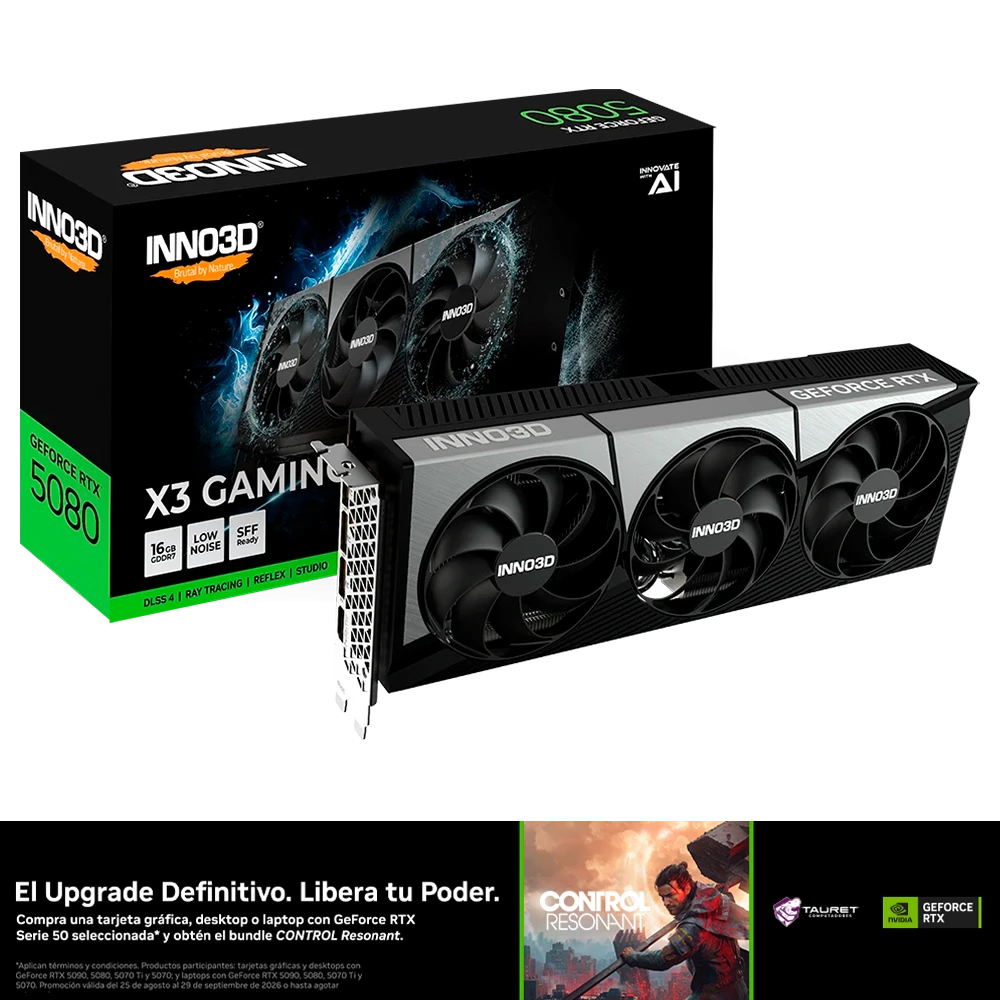 TARJETA DE VIDEO INNO3D GEFORCE RTX 5080 16GB X3 OC