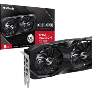 TARJETA DE VIDEO ASROCK CHALLENGER AMD RADEON RX 7600 8GB/L