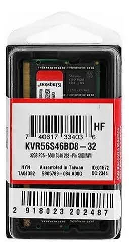 MEMORIA PARA PORTATIL DDR5 32GB KINGSTON 5600