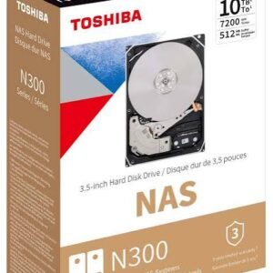 DISCO INTERNO SATA NAS 10TB TOSHIBA 7200 Rpm 512MB Cache