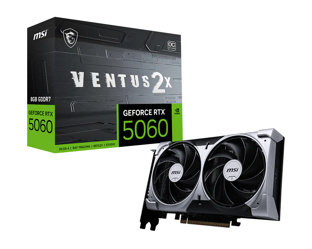 TARJETA DE VIDEO MSI RTX 5060 VENTUS 2X 8GB