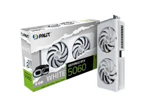 TARJETA DE VIDEO PALIT OC RTX 5060 8GB WIHITE (BLANCA) L